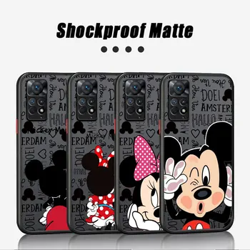 Disney Mouse Disney Minnie Сладък Калъф За Телефон Xiaomi Redmi Note 9S 8 Pro 7 9 12 11S 12S 10 Pro 11 Pro 11T 10S 8T Матово покритие