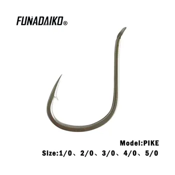 Риболов на бвп кука FUNADAIKO PIKE от високо стомана за джиговых примамки с бавна стъпка, риболовни принадлежности куки, с назъбени