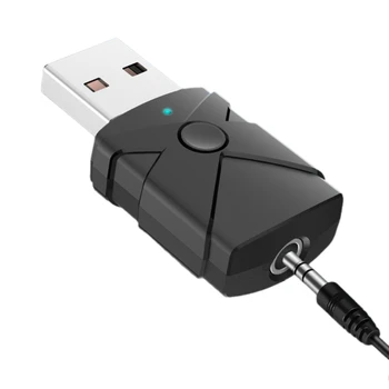 Безжичен предавател-приемник USB BT5.2, мини AUX, 3.5mm, функция звукова карта USB за телевизор, КОМПЮТЪР, кола, директна доставка