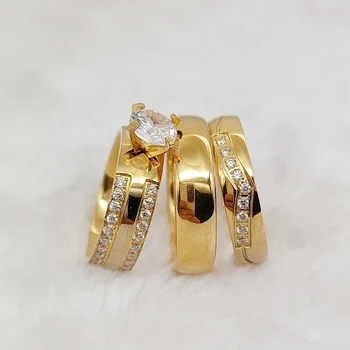 Дизайнерски пръстен от този бяло злато 14 карата, бижута по поръчка, благородна короната с диаманти, cz, комплекти, брачни халки, за двойки