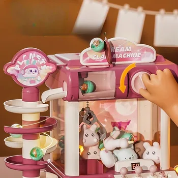 Детска играчка-машина за улавяне на кукли, големи и малки домакински скоба за монети, машина за усукване на кукли, момиче