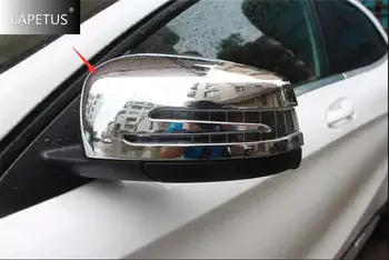 Хромированное Врати Огледало за Обратно виждане Интериор Защитно покритие Покритие на Корпуса, Подходящи За Mercedes Benz GLA 200 220x156 2015 - 2019 Автомобилни Аксесоари
