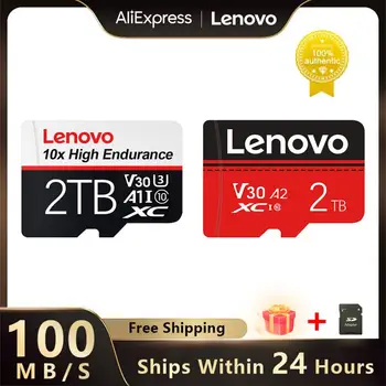 Lenovo 2 TB Карта с Памет, 1 TB SD/TF Flash Карта с Памет 512 GB 256 GB Micro SD TF Карта и 128 GB Флаш Карта За Телефон с Камера Безплатна Доставка