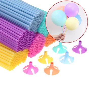 32-сантиметър латексова пръчка за балони, тестени пръчици от PVC, балони пръчки за балони с чаша, аксесоари за декорация на партита, консумативи
