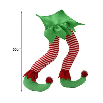 Коледна играчка-елф, удобен на пипане, преносима, улучшающая Коледна атмосфера эльфийских крачета за фестивала