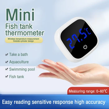 LCD дигитален термометър електронен измерител на температурата в помещението, метеорологичната станция, часовници, Аквариумный термометър Термометър за аквариум