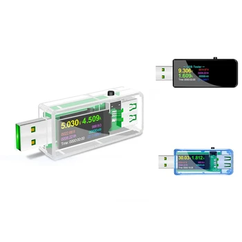 U96P 13 В 1 USB тестер за постоянен ток, Цифров волтметър Напрежението Ток Волта Амперметър Детектор Индикатор зарядно устройство М