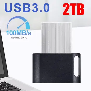 Мини USB Флаш Диск 2 TB Високоскоростен 1 TB Флаш Памет от 128 GB, 256 GB, 512 GB USB-Памет За Windows 11 10 9 8 с Подарък веригата за ключове