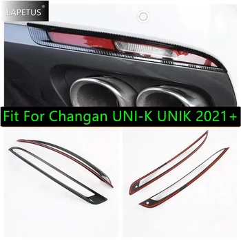 Задните фарове за мъгла на автомобила, на капака лампи, защитно украса за броня, украса за стайлинг на автомобили, подходящ за аксесоари Changan UNI-K UNIK 2021-2023 година.