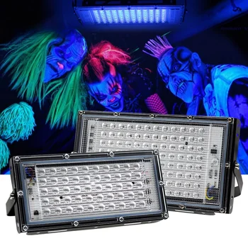 led UV-прожектор 395nm Ултравиолетова луминесцентна сценична лампа с щепсел EU Party Blacklight