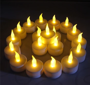 24ШТ 2022 led свещи, домашно led беспламенные свещи, батерии, осветление за домашно парти, мини лампа
