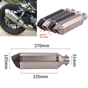 36-51 мм Мотоциклет Скутер ATV Изпускателната Тръба на Ауспуха Escape Moto За Honda CBR250 CB400 CB500 MSX125 YZF FZ400 Z750 Z900 NINJA R3