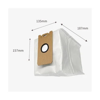 Дубликат част колектор на прах за Xiaomi Lydsto W2 Подмяна на робота-прахосмукачка Прахосмукачка торбичка Торби за боклук Сменяеми Детайли Аксесоари