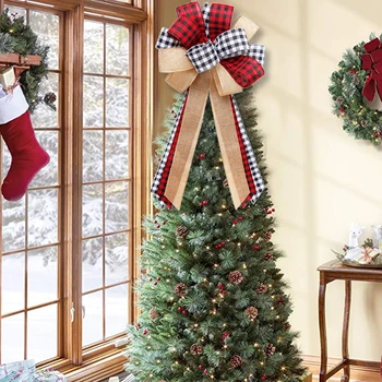 Коледно дърво Topper Коледен Венец Дълъг Пъстро Сияние Подарък за приятели и членове на семейството