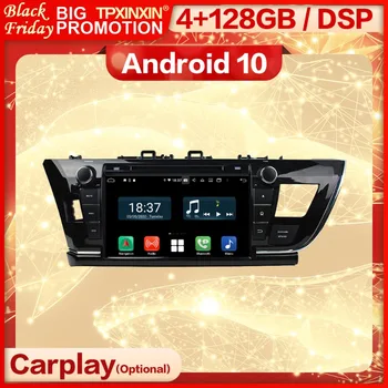 Carplay 2 Din Android Екран Мултимедиен Стереоприемник За Toyota Corolla 2014 2015 2016 GPS Радио, Аудио и Видео Плейър Главното Устройство