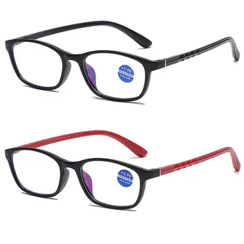 Ультралегкие очила за четене със синя светлина, Антибликовая квадратна рамка, за защита на очите, четци