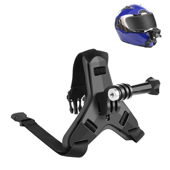 Закрепване за камерата на каска и Аксесоари за брадичката каишка за фиксиране на мотоциклетни шлем Съвместимост с екшън камери Osmo