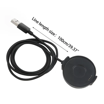 Поставка за USB-зарядно устройство с дължина 1 м за смарт часа Ticwatch Pro 2020, магнитен кабел за зареждане, докинг станция