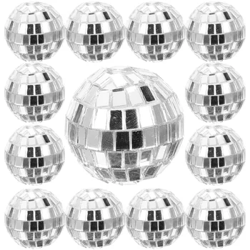 Светлоотразителни диско-топки за Хелоуин Коледна украса-Различни размери Малки диско-топки Огледално украса за диско-топки, 3 см