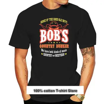 Camiseta de la película musical Retro 80, Camisa de algodón 2019 de corte entallado, Color sólido, Bob Country Bunker