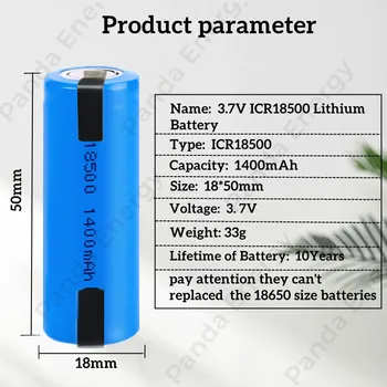 Литиево-йонна акумулаторна батерия от 3.7 На 1400 mah 18500 Литиево-йонна акумулаторна батерия подходяща за led фенерче, батерията на дистанционното управление, рядка батерии 4.2
